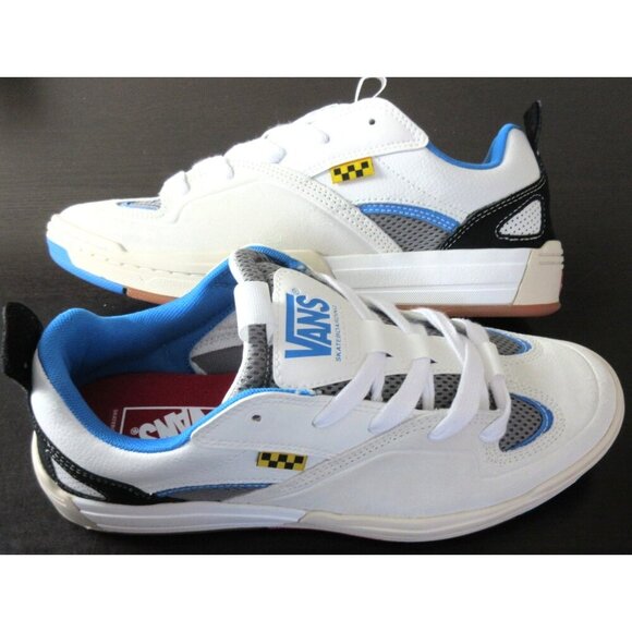 Vans Men's Skate Mixxa Suede Leather Mesh Shoes Athletic White Multi sizes NIB - Picture 2 of 5